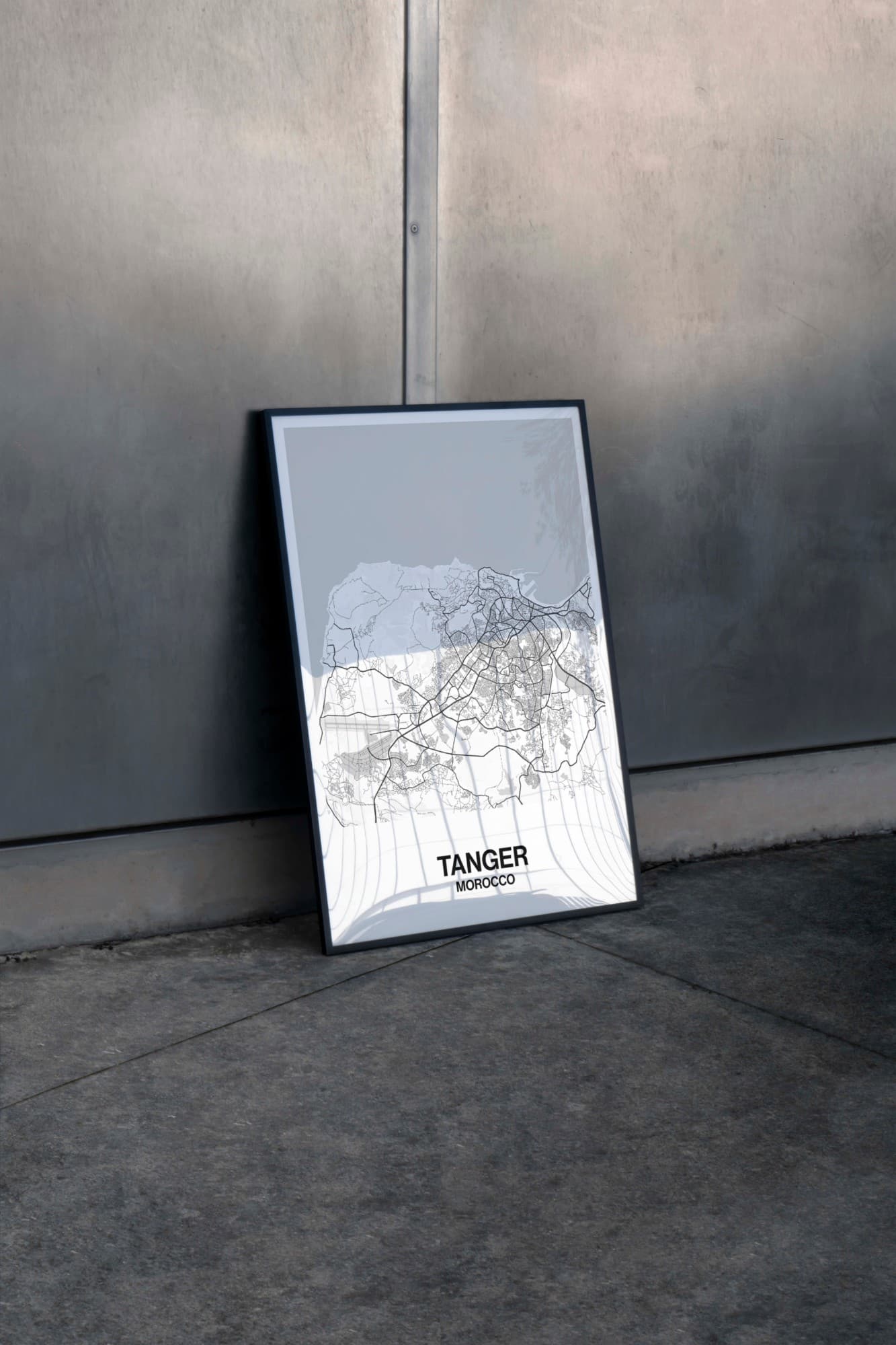 Tanger map poster