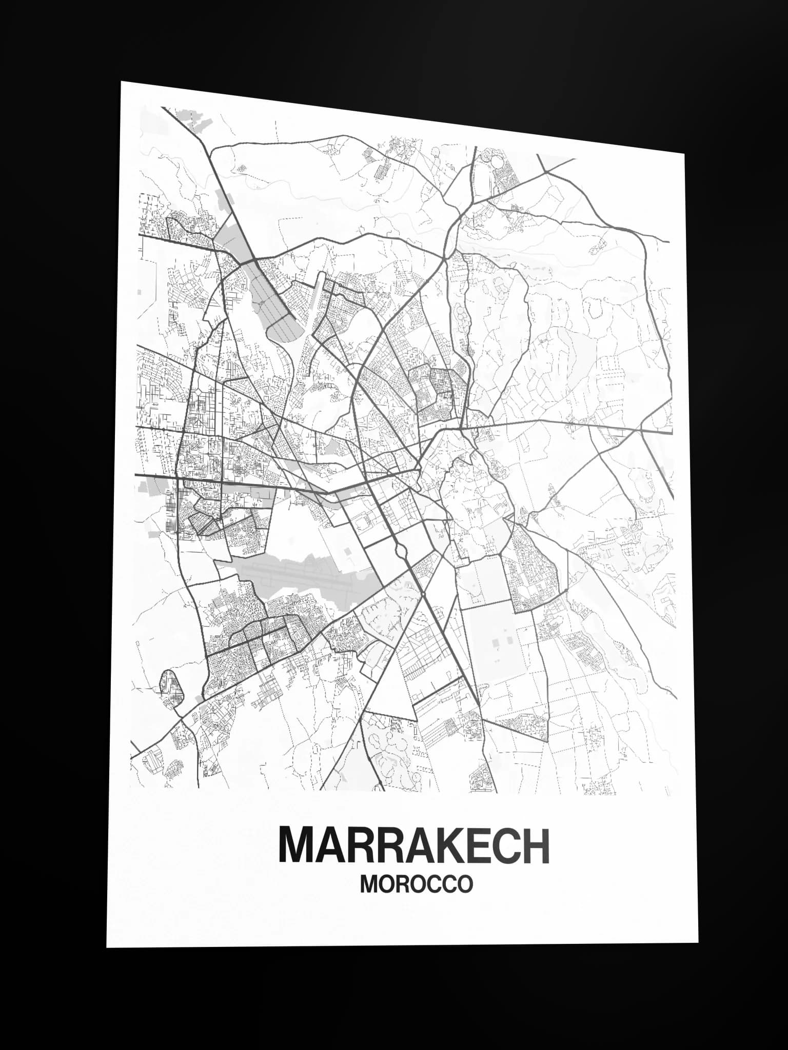Marrakech map poster, image 5