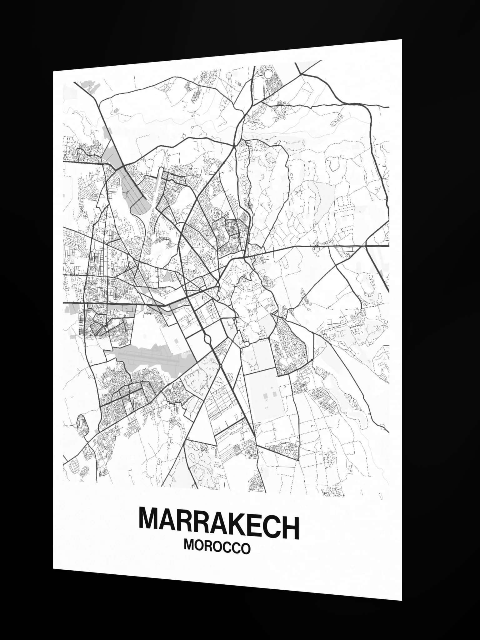 Marrakech map poster, image 4
