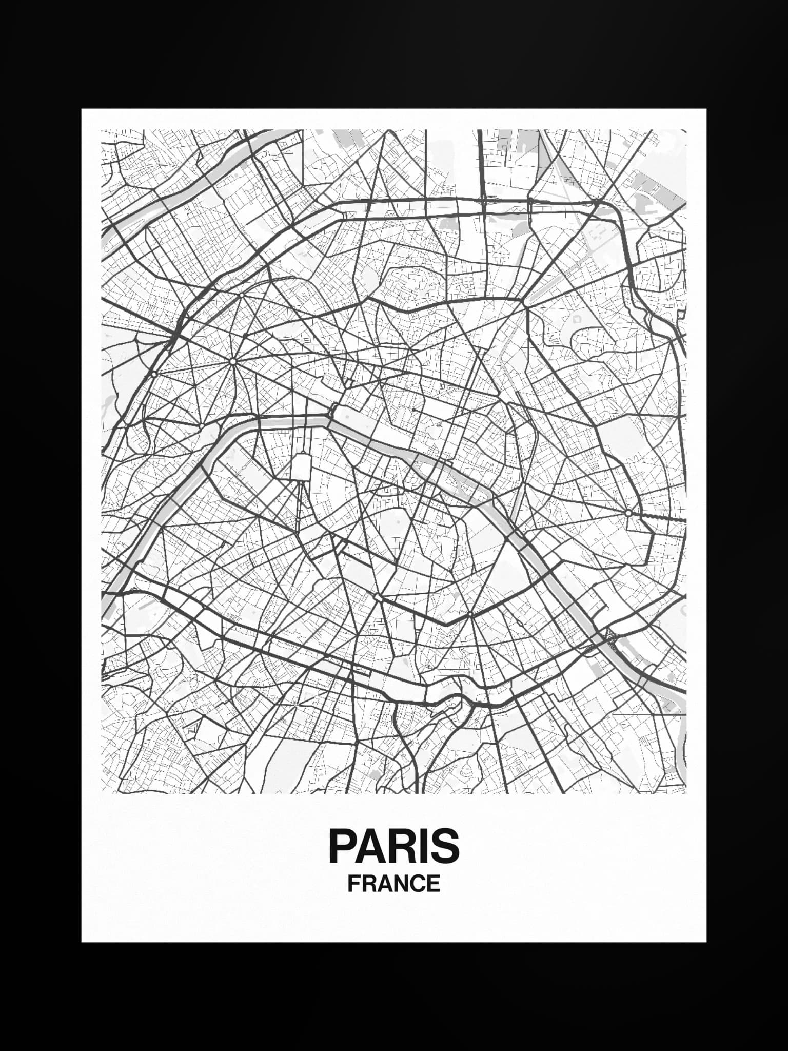 Paris map poster, image 3