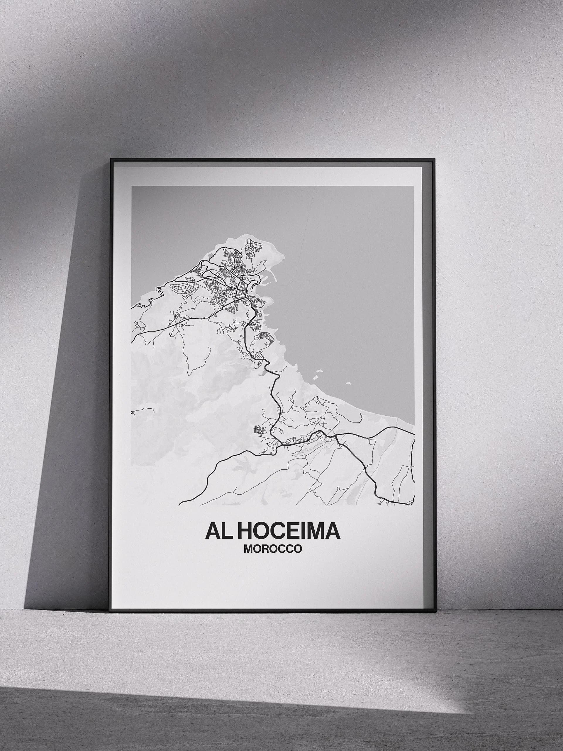 Al Hoceima map poster, image 2
