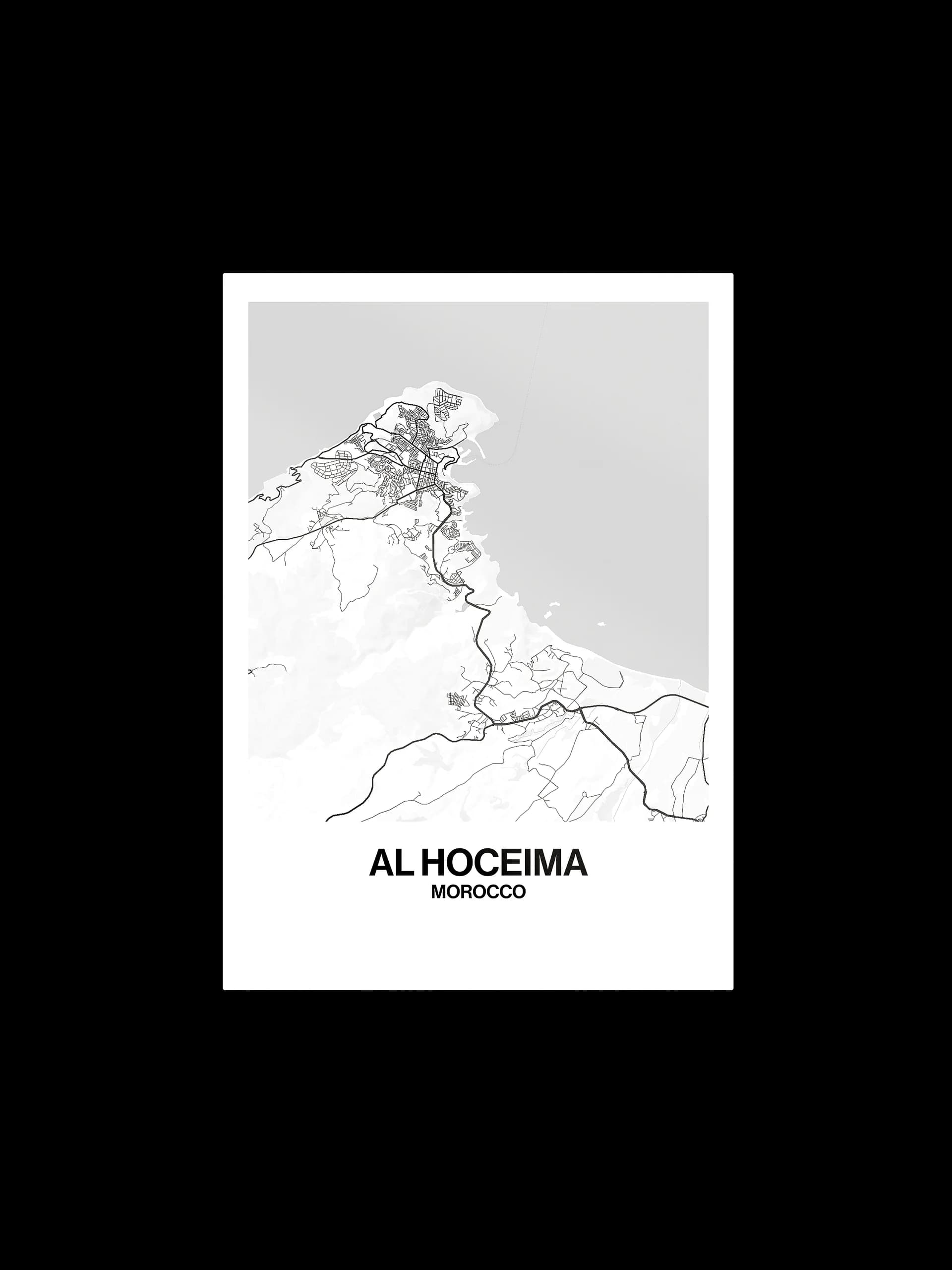 Al Hoceima map poster, image 1