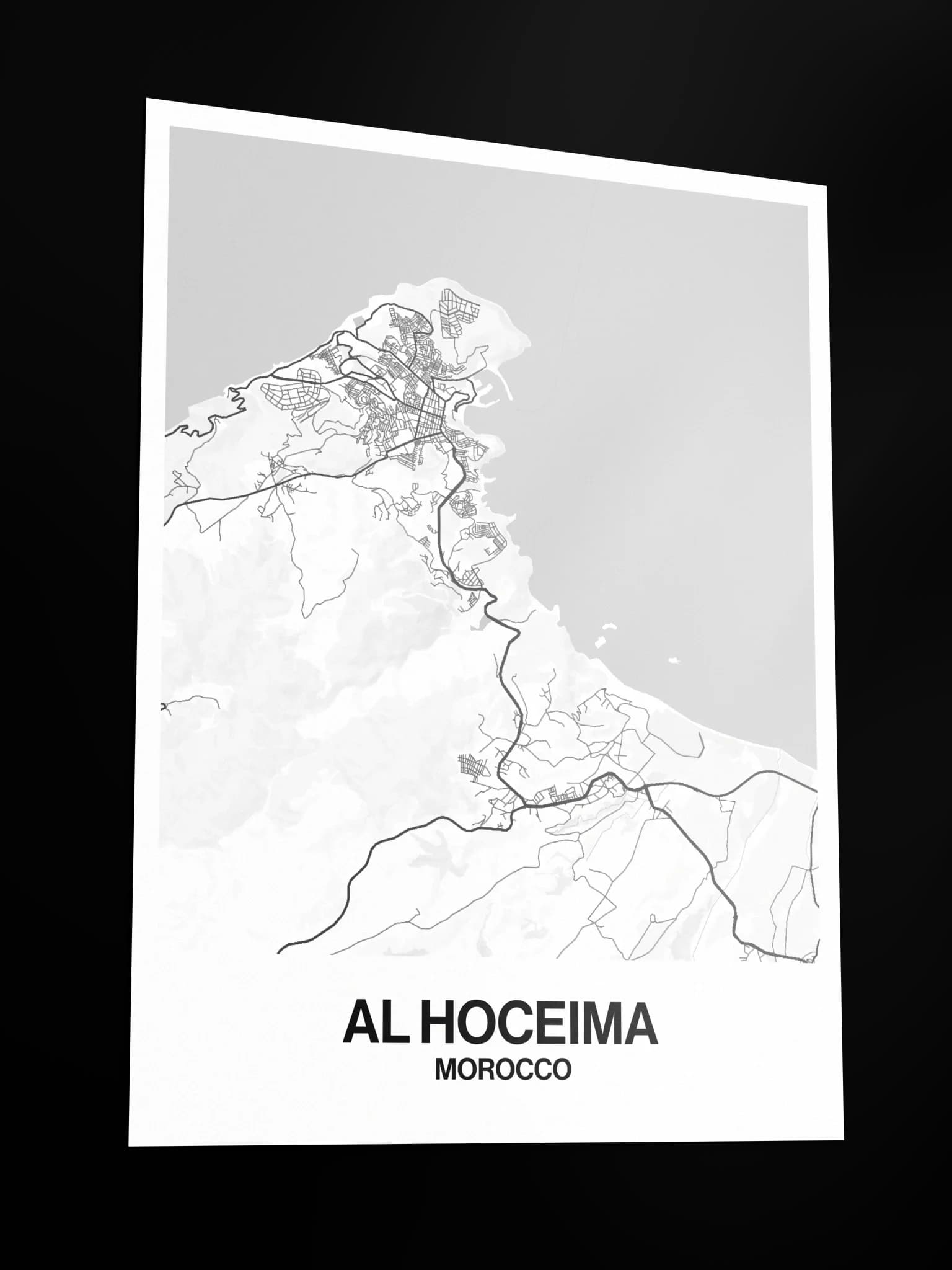 Al Hoceima map poster, image 5