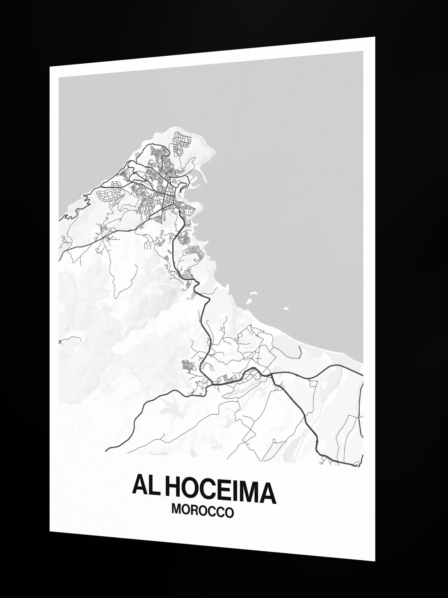 Al Hoceima map poster, image 4