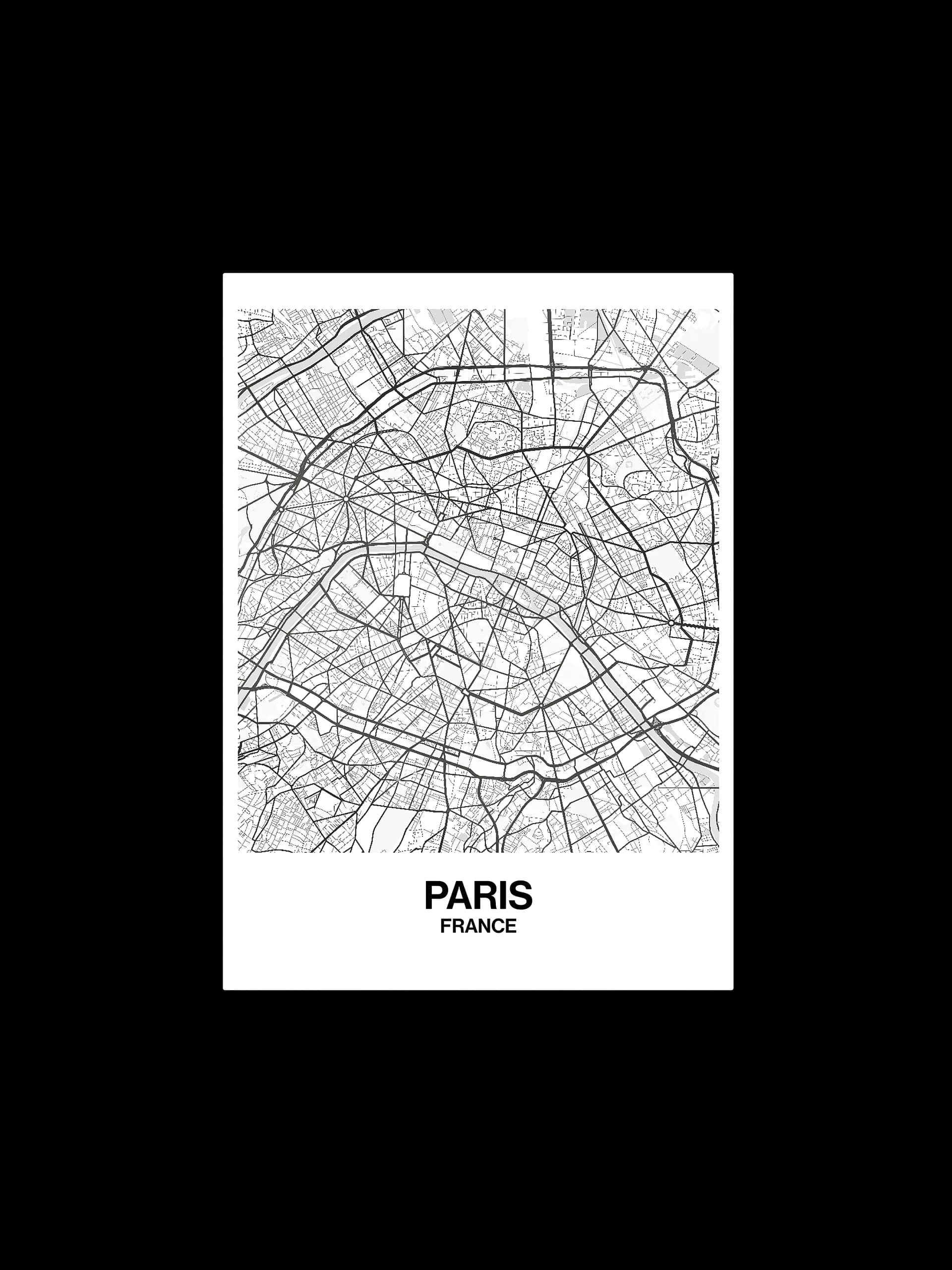 Paris map poster, image 1