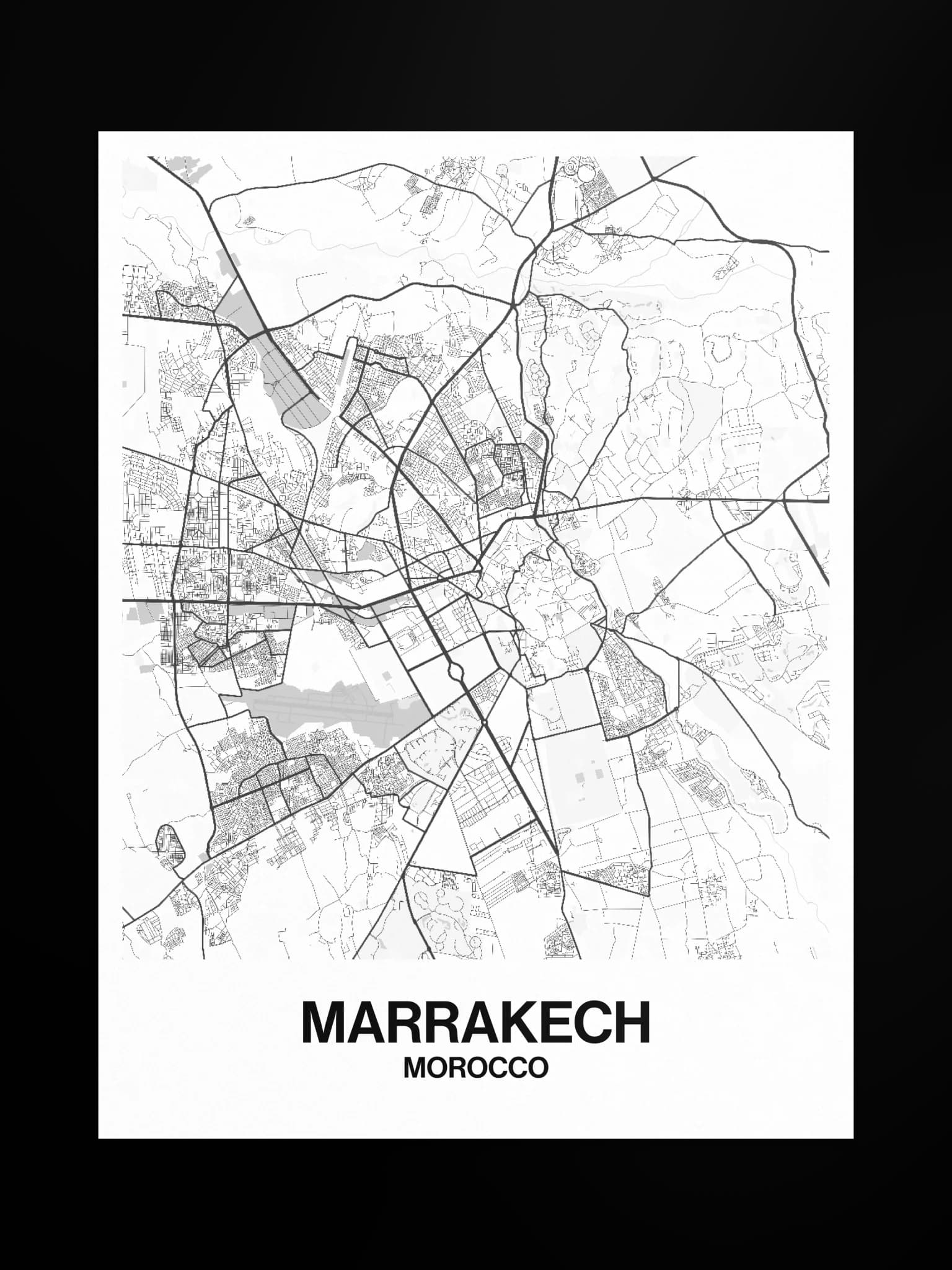 Marrakech map poster, image 3